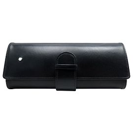 NUOVO ASTUCCIO MONTBLANC MEISTERSTÜCK TRAVELLER 147 PR PENNA A INCHIOSTRO IN PELLE