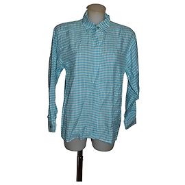 Blusa Versace Jeans Couture blanca y turquesa