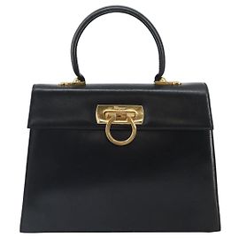 Salvatore Ferragamo Gancini Convertible Top Handle Pelle Medium