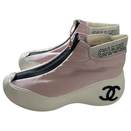 Sneakers Chanel Coco Neige Rosa in Tessuto