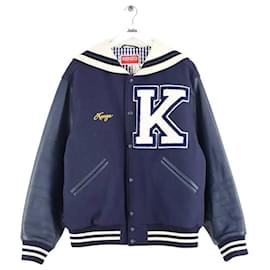 Kenzo Marineblaue Wolljacke