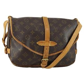LOUIS VUITTON Borsa a Spalla Monogram Saumur 30 M42256 LV Auth ka1312
