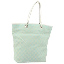 Borsa Tote GG Canvas Gucci Menta Oro 002 1098 3444 Auth gh1620