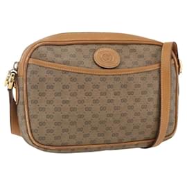 GUCCI Micro GG Supreme Shoulder Bag PVC Beige Gold 007 904 0095