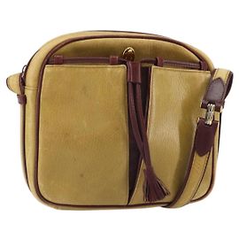 CARTIER Borsa a Spalla Must Line Pelle Oro Giallo Auth BA9382