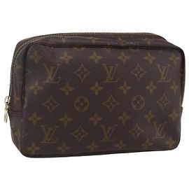 LOUIS VUITTON Monogram Trousse Toilette 23 Clutch Tasche M47524 LV Auth am10349