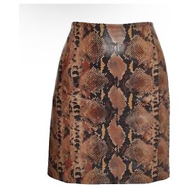 Autre Marque Falda Ronny Kobo con Estampado Animal