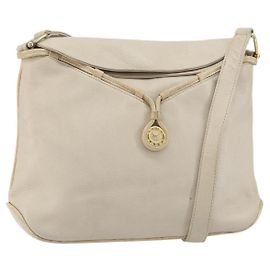 Céline Borsa a Spalla in Pelle Beige Oro Auth ka1365