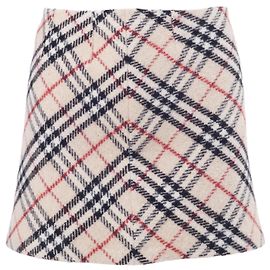 Falda Mini de Lana Burberry London
