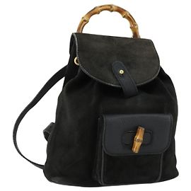 Gucci Vintage Bamboo Suede Mini