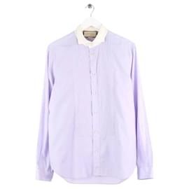 Camicia in cotone viola - Gucci