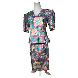Twin set floreale vintage Yves Saint Laurent Multicolore M/L