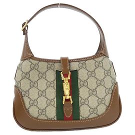 Borsa a spalla Gucci Jackie 1961 in tela GG Supreme e pelle