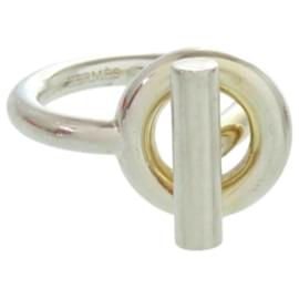 Hermes Echappé Silver 925 Band Ring Size 54 - Hermès