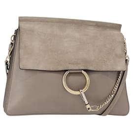 Borsa a Spalla Faye in Pelle e Camoscio Media di Chloe - Chloé