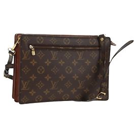LOUIS VUITTON Monogram Angian Schultertasche M51205 LV Auth 159665