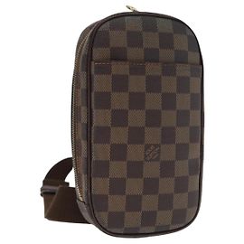 LOUIS VUITTON Pochette Gange Damier Ebene Borsa SPO N48048 LV Auth am10401