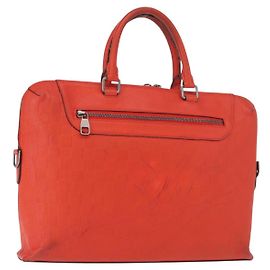 LOUIS VUITTON Porta Documenti da Viaggio Damier Infini Arancione N41143 LV Auth 161486