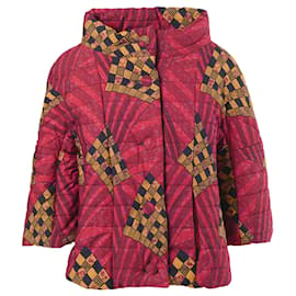 Autre Marque Chaqueta acolchada con capucha Stella Jean para mujeres con estampado gráfico