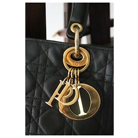 Dior Lady Dior Borsa in pelle nera