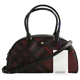 Borsa da bowling in pelle nera - Burberry