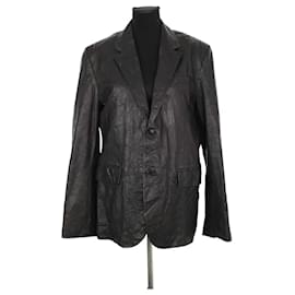 Abrigo de cuero negro - Zadig & Voltaire
