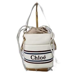 Chloé Borsa a mano e spalla in pelle Chloe con cordino 2 in 1 Crema/Beige