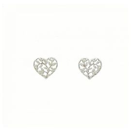 Tiffany & Co Orecchini a forma di cuore con foglie d'olivo Tiffany