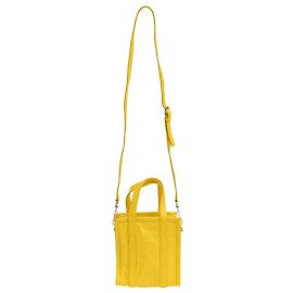 Borsa Bazar Shopper XXS Balenciaga in pelle gialla