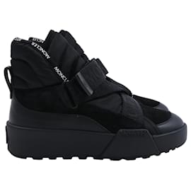 Moncler Cross Promyx Stepp-Sneaker in schwarzem Wildleder