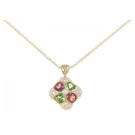 Autre Marque Collana in pietra colorata Au750