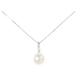 Au750 White South Sea Pearl Diamond Necklace - Autre Marque