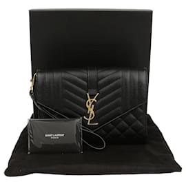 Saint Laurent Pochette Envelope Matelassé Mix