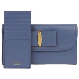 Salvatore Ferragamo BARA Langbörse mit Klappe und Riemen