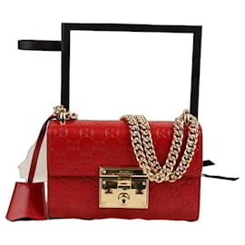 Bolso pequeño de cadena para hombro y cruzado con candado - Gucci