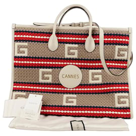 Kan Stripe Tote Bag - Gucci