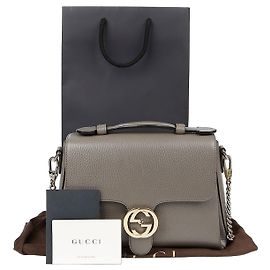 Gucci Tote mit ineinander verschlungenem Obergriff