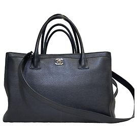 Chanel surfbags tote bag schwarz mit Silber 16. Generation