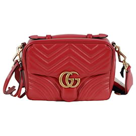 Gucci GG Marmont Web-Tragetasche mit Schulterriemen