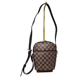 Borsa a tracolla Louis Vuitton Damier Ebene Ipanema PM Marrone