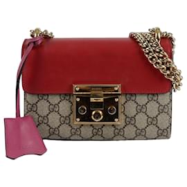 Bolso cruzado pequeño de cadena con candado - Gucci
