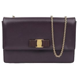 Salvatore Ferragamo Bolso cruzado con cadena Bara Gini