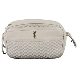 Saint Laurent Bolsa de ombro cruzada Victuar para câmera
