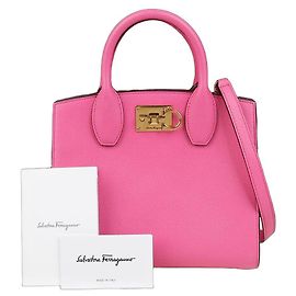 Salvatore Ferragamo Borsa a spalla Studio Box Small Tote