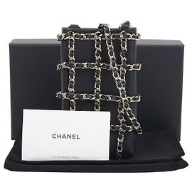 Chanel Borsa a tracolla in rete con supporto per telefono