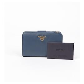 Kompakte Geldbörse mit Metall-Logo - Prada