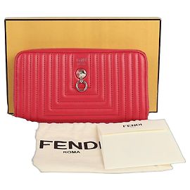 Fendi Portafoglio lungo rotondo con zip