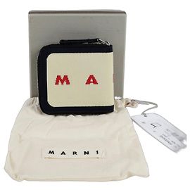Marni Cartera de punto con cremallera y logo
