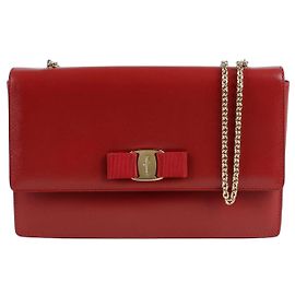 Salvatore Ferragamo Borsa a tracolla incrociata Vara Genie Chain
