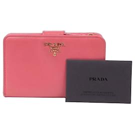 Kompakte Geldbörse mit Metall-Logo - Prada